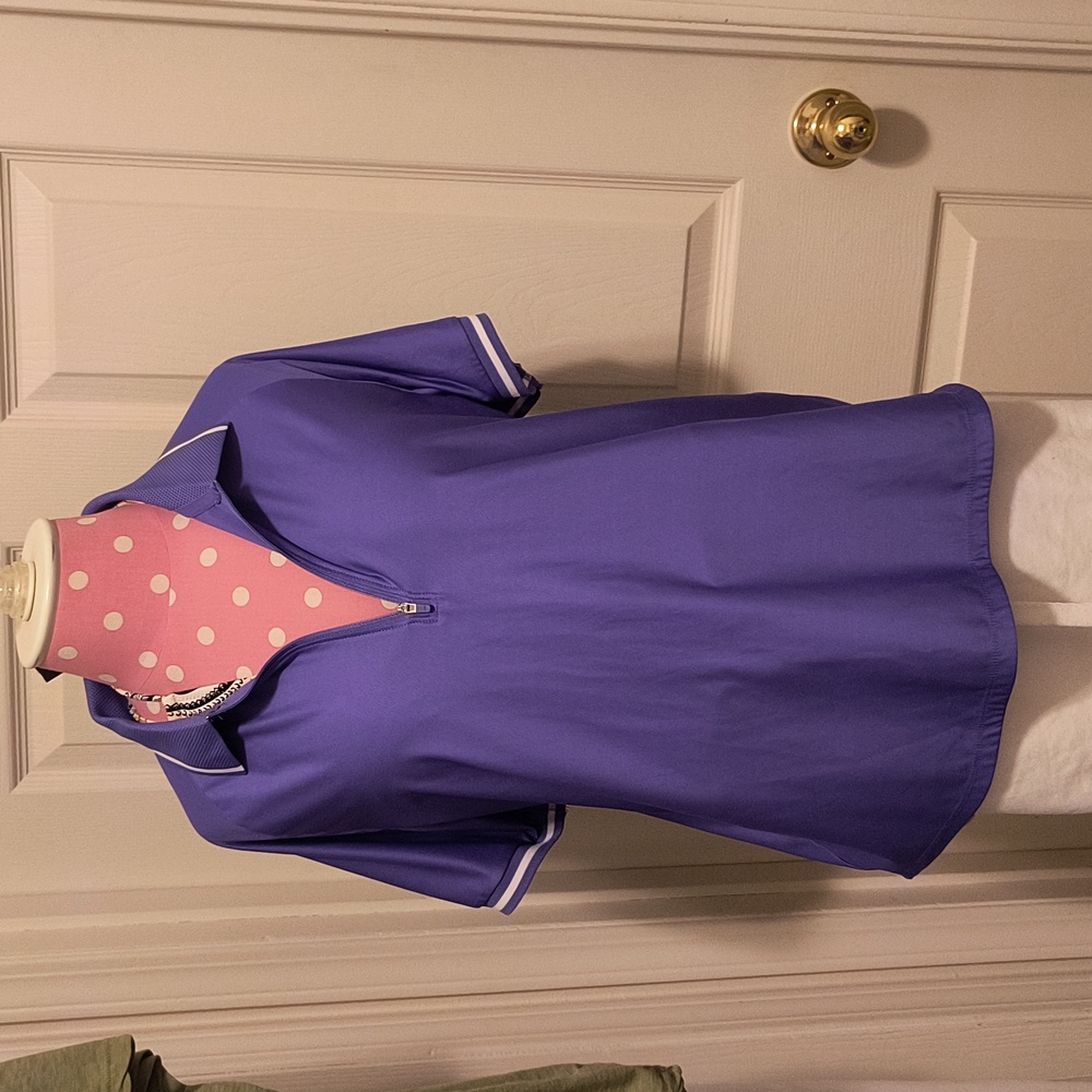 Mondetta Periwinkle Golf Half Zip Top (L)